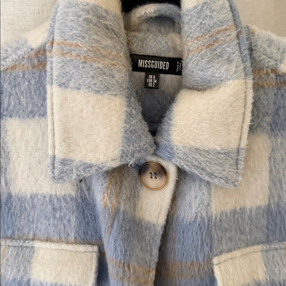 Plaid Button-Up Jacket - Picture 2 of 2